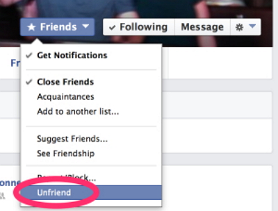 how to deal with Facebook bullying - unfriend bullies
